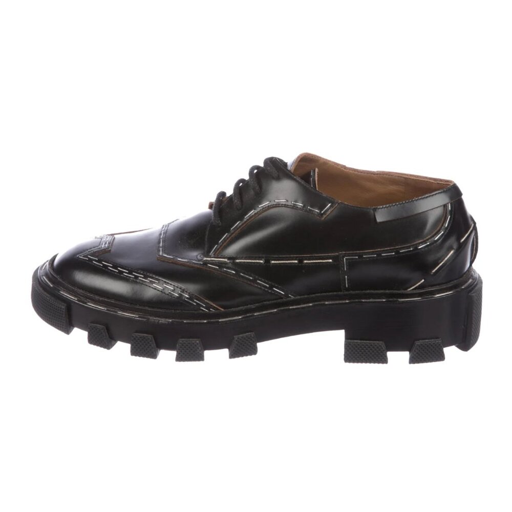 BALENCIAGA Staple-Trimmed Derby Oxfords Size: 6 | IT 36 | Black